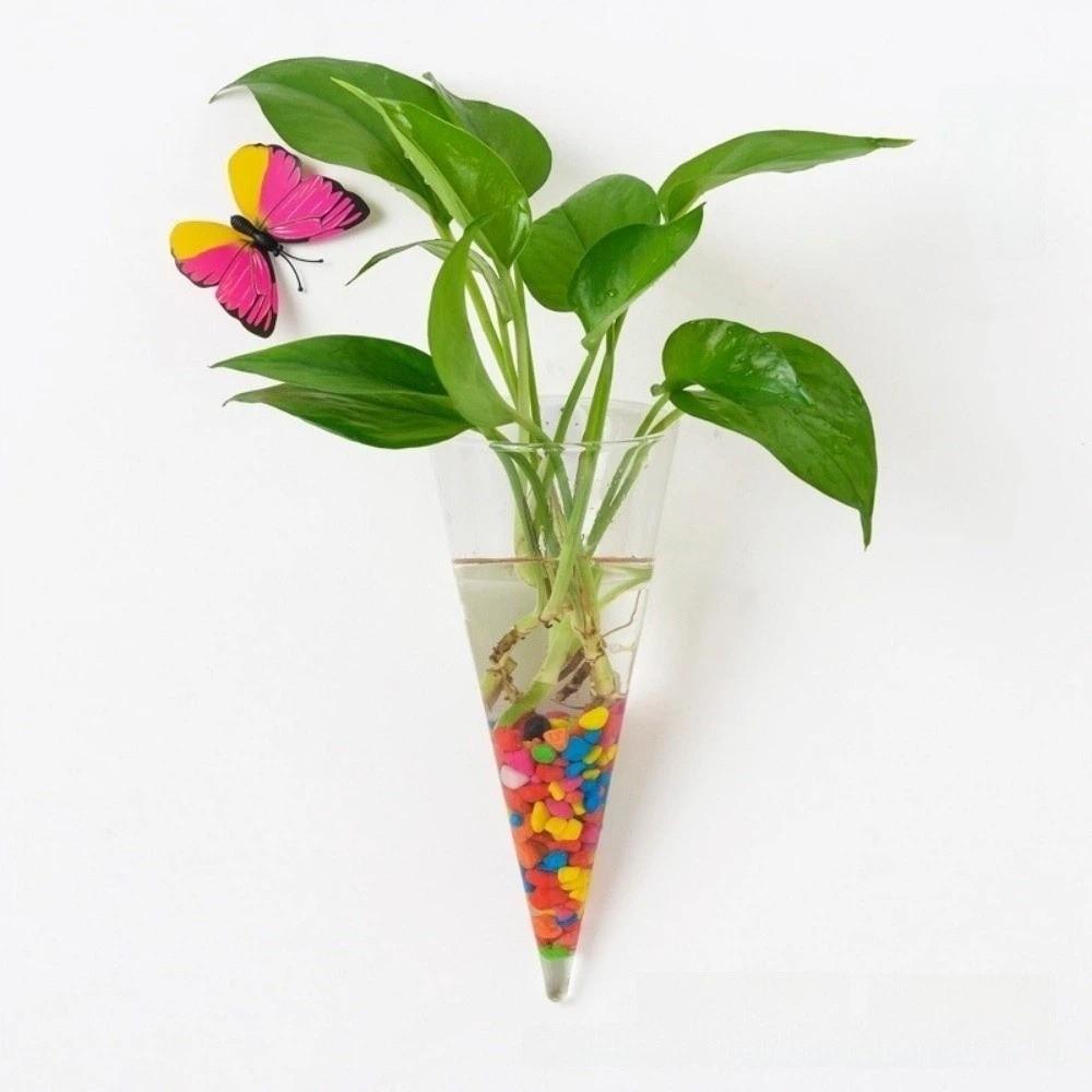 Vase Hydroponischer Pflanzenhalter Unregelmäßige Form Wanddekoration Bürodekoration