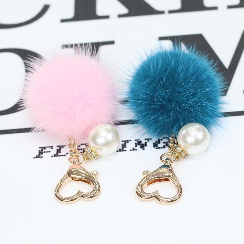 Plush Bag Pendant Practical Key Holder Decor Car Keyring Ornament for Backpacks
