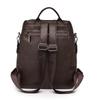 Commuter Backpack Large Capacity Women's Soft Leather Backpack