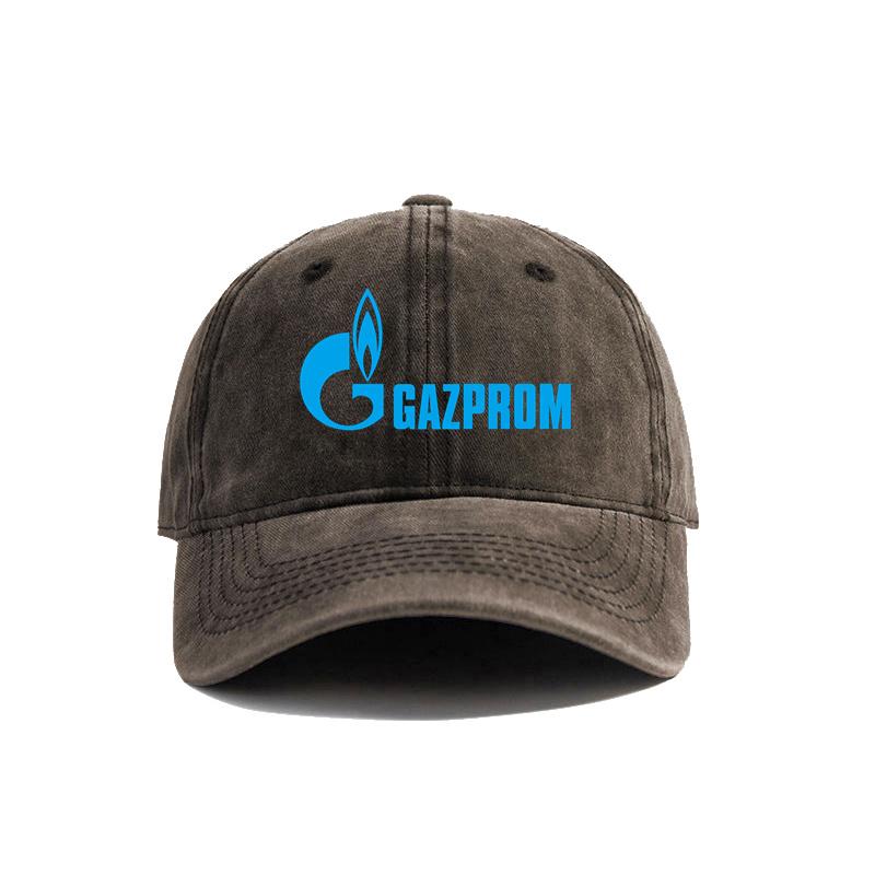Gazprom Baseball Cap Summer Distressed Dad Hats Unisex Outdoor Adjustable Caps For Women Unisex MZ093