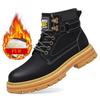 Winterstiefel Echtes Leder Herrenstiefel 2024 Britischer Stil Stiefel Rhabarberstiefel Luxus Schneestiefel Outdoor Kampf Trendschuhe