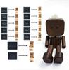 T-Shaped Head Robot Air Vent Diffuser: Wooden Leg-Shaking Car Air Freshener Ornament