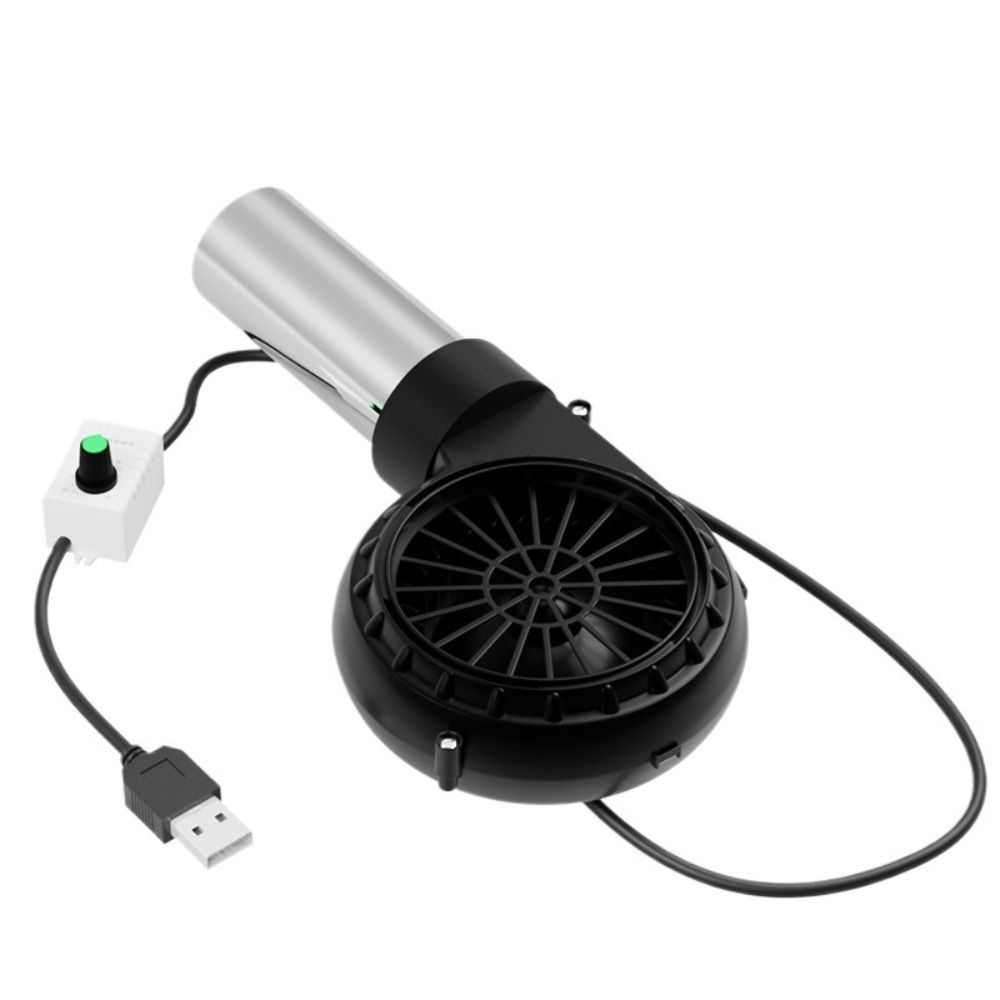 USB Power Supply Handheld Barbecue Fan Adjustable Speed Barbecue Blower BBQ Fan  Outdoor Grill