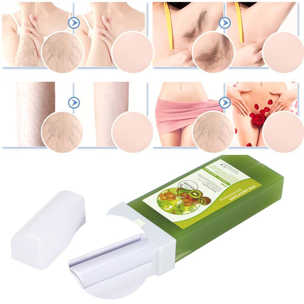 12 Typen Enthaarungs-Set 100g Wachs   100 Stk. Enthaarungspapier   5 Stk. Holzspatel