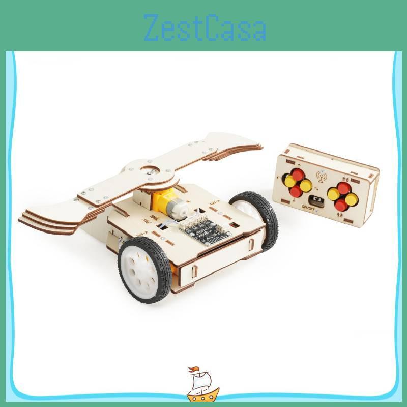 Wooden Remote Control Battle Tank Educational Toy With Electric Rotor For Kids