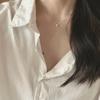 New 925 Sterling Silver Bead Necklace Simple Personality Charm Geometric Pendant Choker Birthday Gift Women's Fine Jewelry
