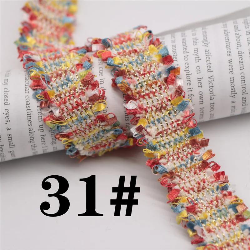 45 Yards Trim Vintage Embroidered Lace Sewing Lace Ribbon Fabric Handmade Costume Dress Sewing Trimmings Wedding Decoration