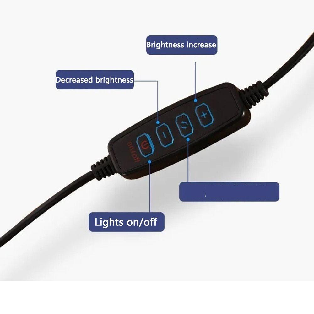 Metal Clamp Clip-on Table Lamp Flexible Gooseneck Spotlight Reading Light Book Light  Headboards