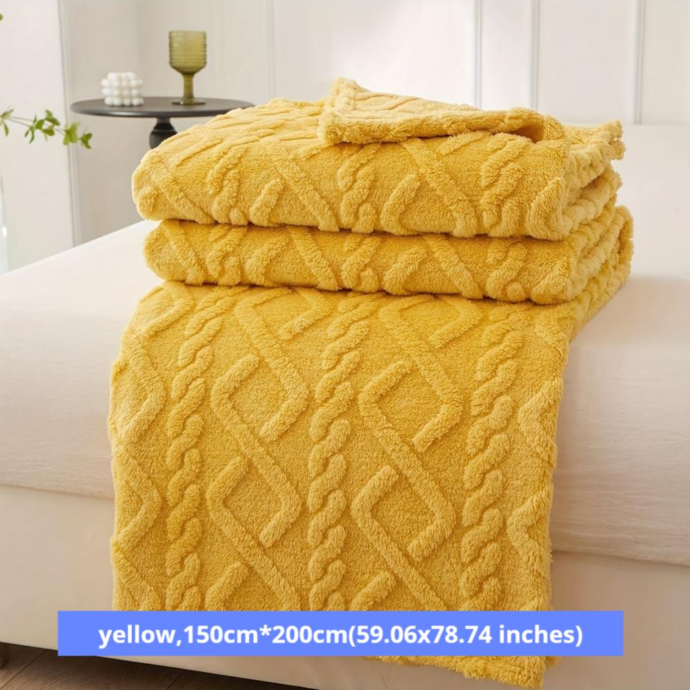 Jacquard Taft Fleece Blanket Coral Fleece Blanket Sofa Blanket Office Blanket Cross-border Blanket Pet Blanket