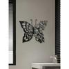 1pc Metal Butterfly Flower Wall Art Decor Iron Hanging Home Living Room Dining Room Bedroom Bathroom Decoration