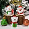 Christmas Theme Resin Micro Landscapes Xmas DIY Christmas Micro Landscapes Cute Santa Claus Snowman Christmas Gift Blind Boxes