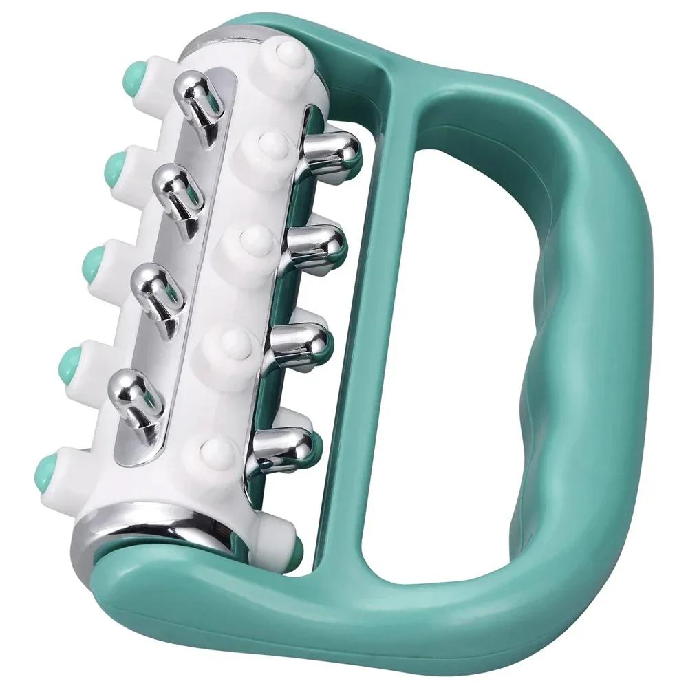 1Pcs Electroplated Roller Massage Equipment Handheld Handheld Anti Relief Blasting Massage Roller Muscle Groups Massage Fascia Massage Device For