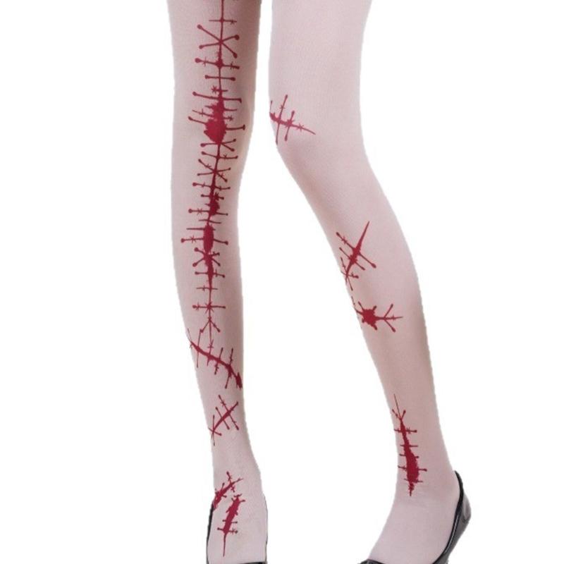 Halloween Costume Party Hosiery Practical Women's Scary Dance Tights Celebration Pantyhose Stretchy Leggings