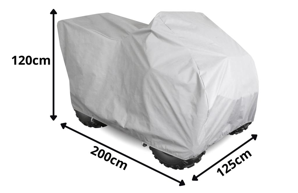 Quad Cover with Trunk M 170-200 Tarp Uv Protection Classic Gray