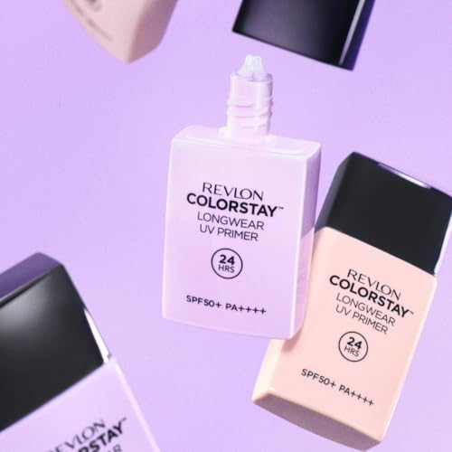Revlon ColorStay Longwear UV Primer 002 Lavender SPF 50+ PA++++ Sunscreen, Shine-Preventing Primer, Makeup Base