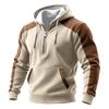 Men's Colorblock Sweatshirt Hoodie Men's Sports Large Size Casual Sweatshirt