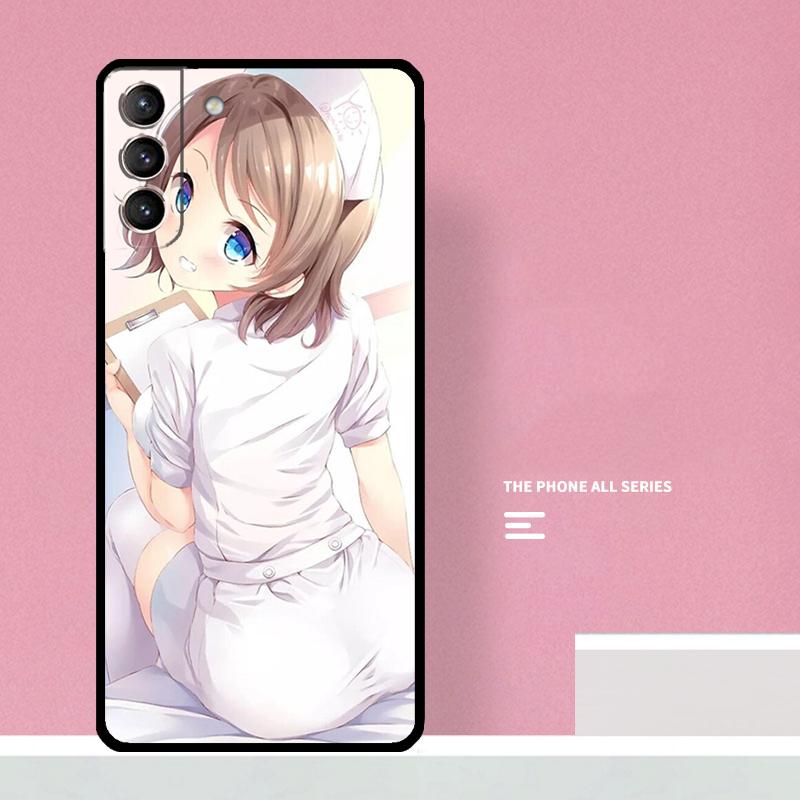 Sexy Anime Nurse Phone Case For Samsung Galaxy S24 S26 Ultra S20 S21 S22 S23 S25 Plus S10 S25 FE Cover Coque
