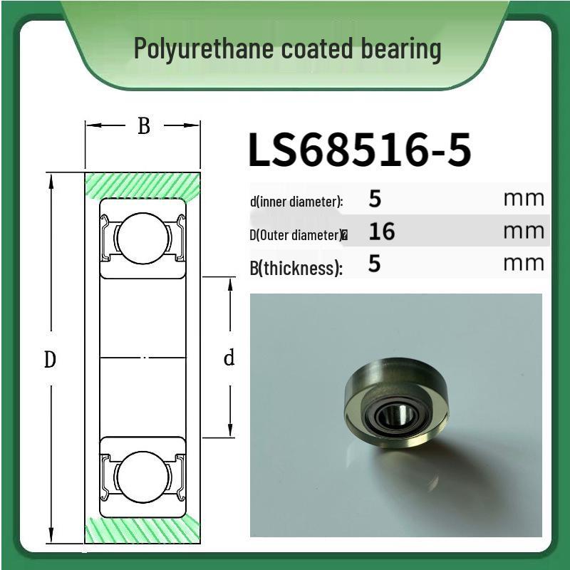 

6000 Shaft Encapsulation: UMBB684 625 Bearing with 606PU Polyurethane Encapsulation