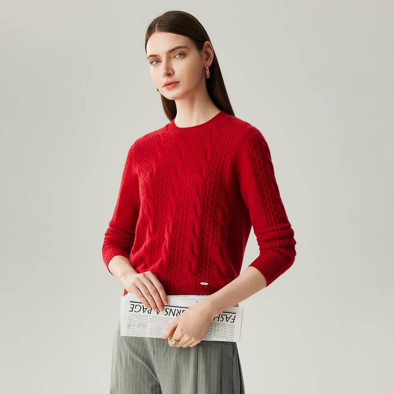 Zhaojun Women's Autumn/Winter Round Neck 100% Cashmere Sweater