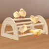 Parrot Perch Bird Stand Wooden Roosting Bar Chick Gym Chicken Toy for Poultry Rest Training