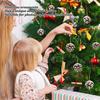 48pcs Christmas Pine Cones Ornaments with String Rustic Pine Cones Fall Decoration for DIY Crafts