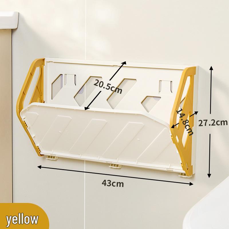 Wall-Mounted Foldable Shoe Rack & Storage Organizer for Living Room
