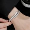 A Fashionable and Luxurious Women's Bracelet Micro Inlaid Zircon Snake Bracelet with a Stylish and Stylish Opening
