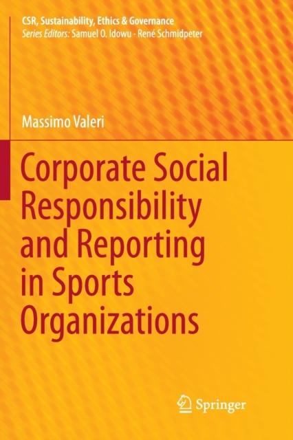 The Corporate Social Responsibility and Reporting In Sports Organizations Book
