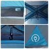 10 Person Family Tent Blue Waterproof