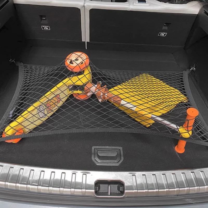 For ZEEKR 7X 001 007GT 2021-2026 Rear Trunk Net Bag Luggage Non-Slip Elastic Hanging Pocket Car Interior Accessories