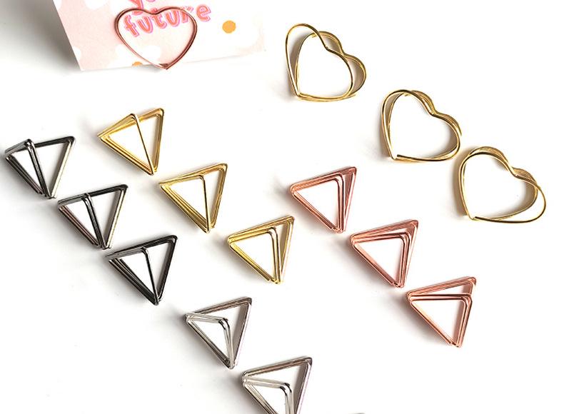 Creative Metal Double Layer Heart Desktop Holder: Sticky Notes, Business Cards, Messages, and Number Display.
