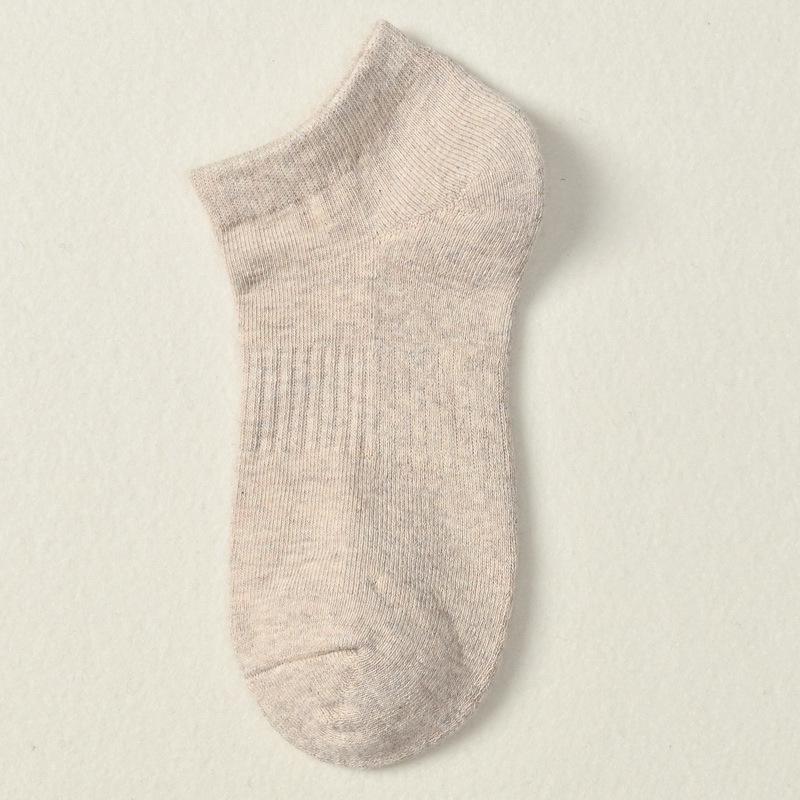 5 Pairs of Female Autumn and Winter Cotton Thick Wool Ring Warm and Cold Resistant Pure Color Sports Sweat Absorption Tube Socks