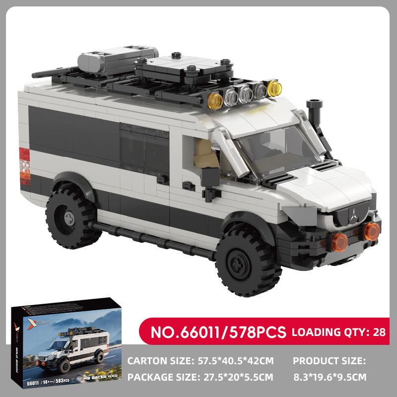 Cross-border Brick Joy SUV DIY Model - Small Particle Educational Building Blocks, Compatible with Lego
