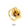 Retro Stainless Steel Flower Woven Geometric Ring with Wide Edges Double Layered Texture Simple and High-End Feeling Layered