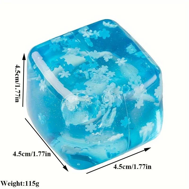 Maltose Cube Stress Squeeze Toy D Ecompression Small Ice Cubes Anti Stress Slow Rebound Polar Light Colorful Squeeze TPR Block