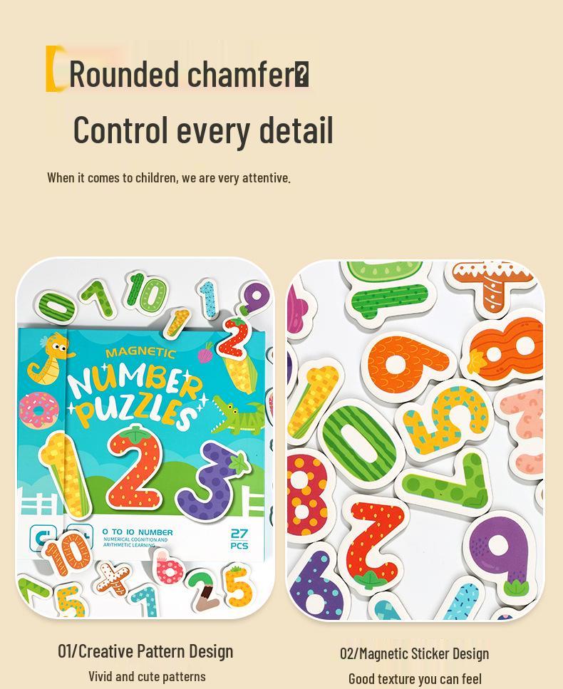 26 English Letter Magnetic Cards - Educational Puzzle Toy for Kids