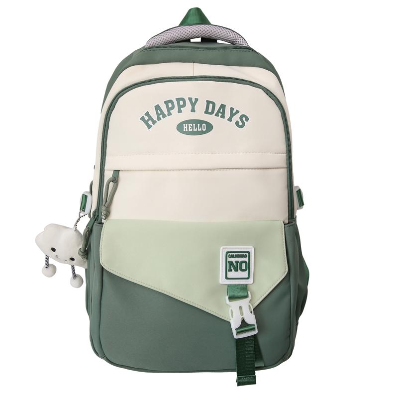 Rucsac pentru colegiu Geantă de școală pentru elevi de gimnaziu Rucsac de mare capacitate în contrast de culoare