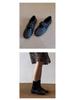 Cowhide Velcro Mary Jane Shoes - Women's Versatile Low-Cut Casual Flats 2025