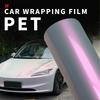 Automotive Vinyl Car Stickers Two-tone Dreamy Gray Powder Car Wrapping Sticker Waterproof Paint Vehicle Decoration Body Covering