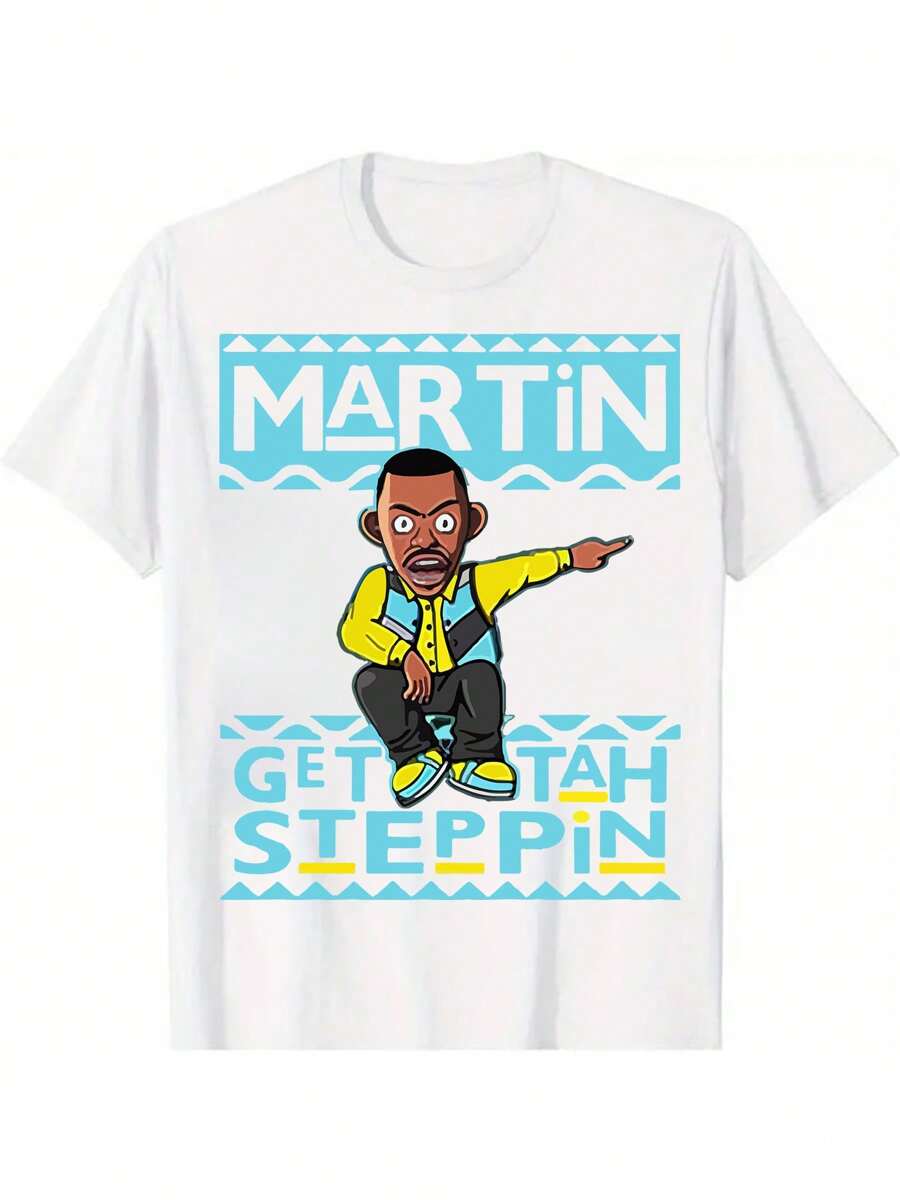 New summer fashion retro style diabetic print unisex T-shirt L