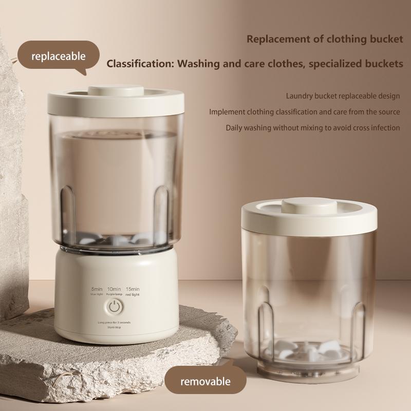 M8 multifunctional 2-in-1 mini washing machine, home charging underwear cleaning machine, sock washing machine, laundry cup.