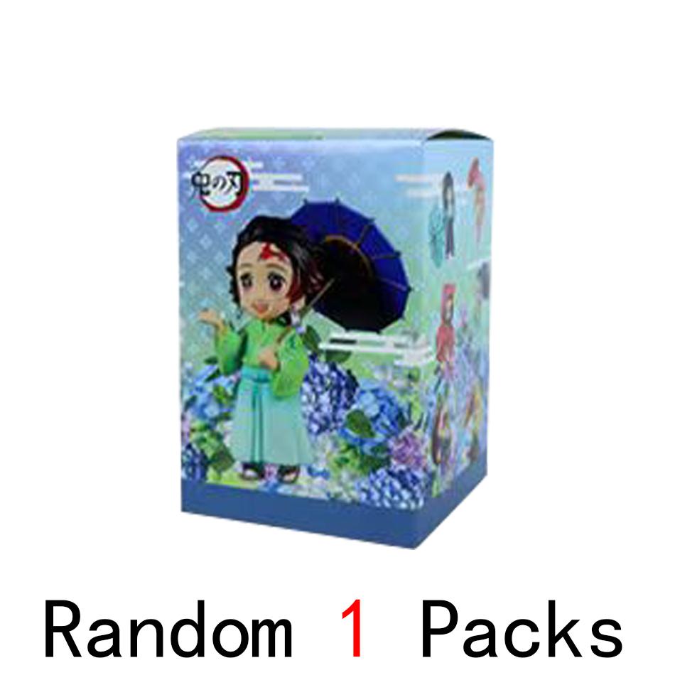 Animation 6Pcs/Kit Q Version Demon Slayer Boxed Action Figure Miniature Figurine Decoration Piece Attachment Animation Design Adorable Decoration