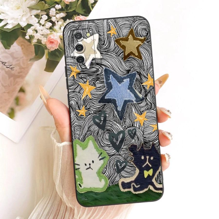 

For Samsung A02s Galaxy SM-A025F Phone Case Cute Rabbit Liquid Soft Silicone Bumber Shell For SamsungA02s Capa Back Cover Samsung A02S