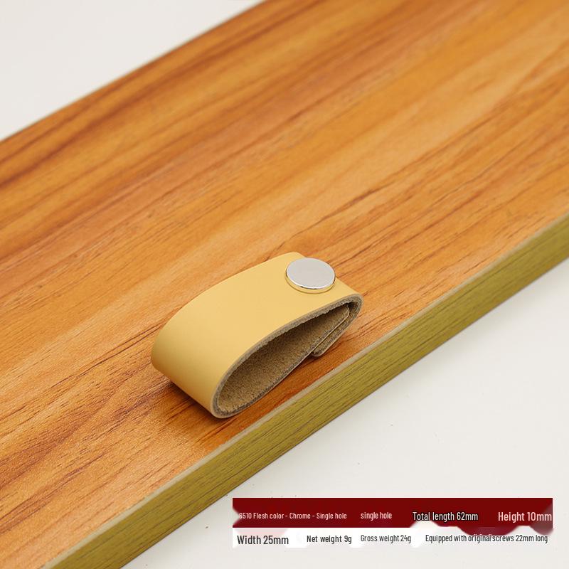 Brown Leather Handle for Cabinets, Wardrobes, Drawers, Boxes, and Luggage