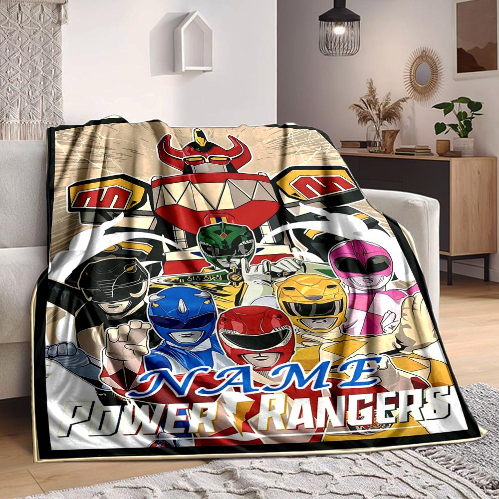 Custom 1pc Power Rangers: Heroic Battle Blanket, Soft And Comfortable Blanket, Casual Warm, Camping Travel Blanket, Birthday Gift Q912154