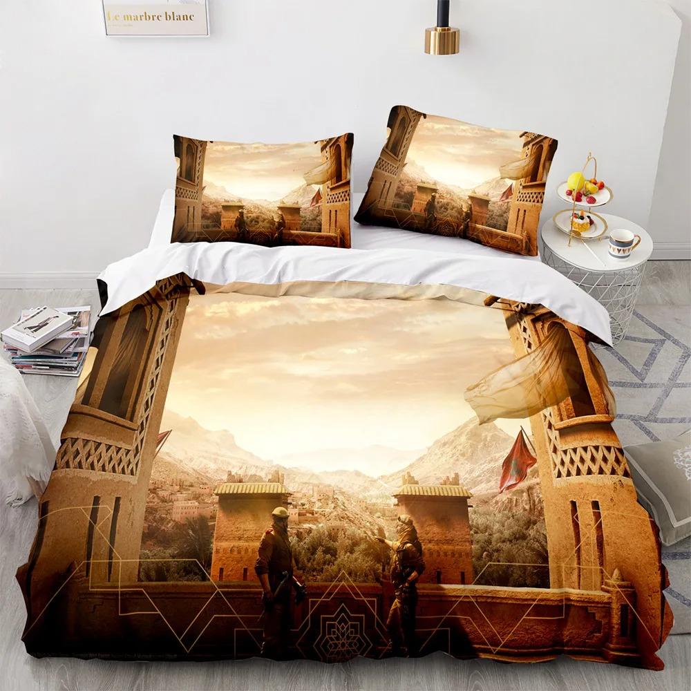 Game Rainbow Six Duvet Cover Pillowcase Bedding Set Single Twin Full Size for Kids Adults Bedroom Decor