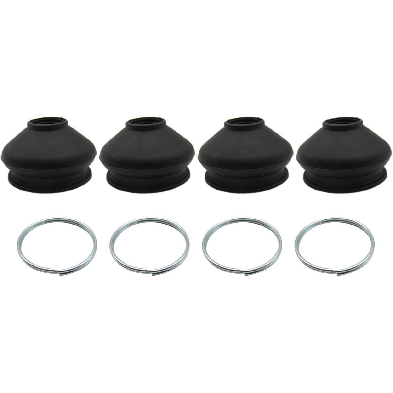 Set of 4 Replacement Rubber BOOTS (Dust Covers) for the Inner or Outer Tie Rod Ball Joints