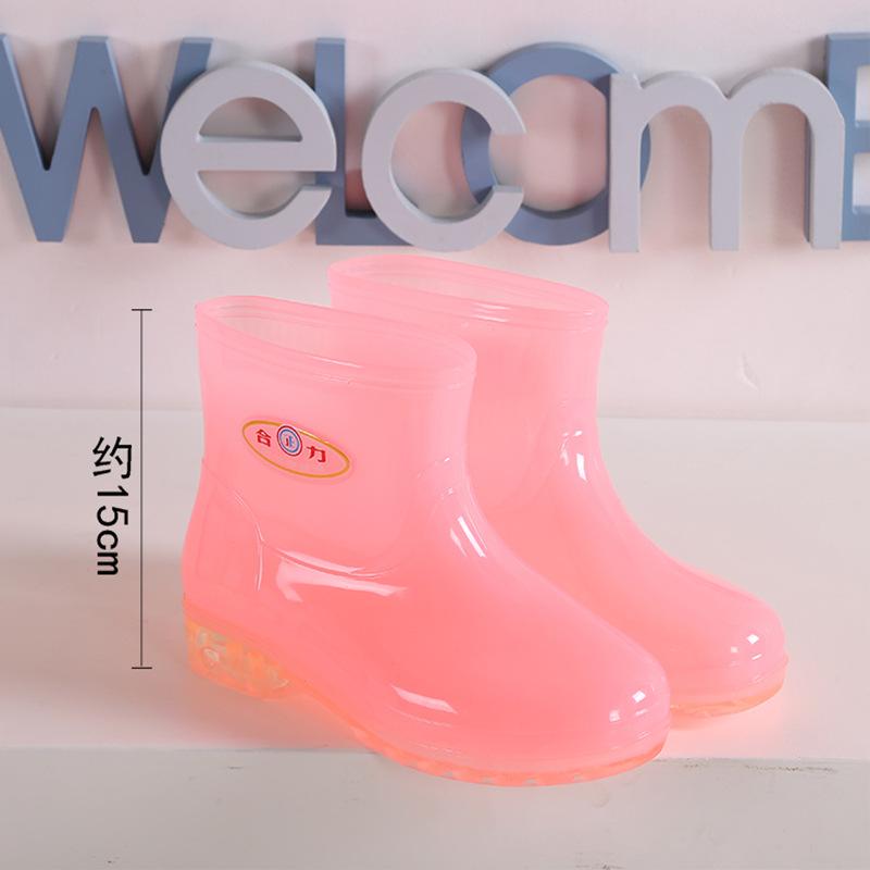 

Jelly rain shoes rain boots water shoes female adult medium tube non-slip four-season quick-drying glue shoe cover shoes outer wear water boots female 36
