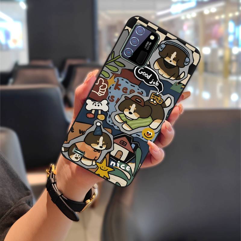 Dirt-resistant Full Wrap Phone Case For Oukitel C25 Graffiti Soft Case Cute Protective Back Cover Durable Animals TPU
