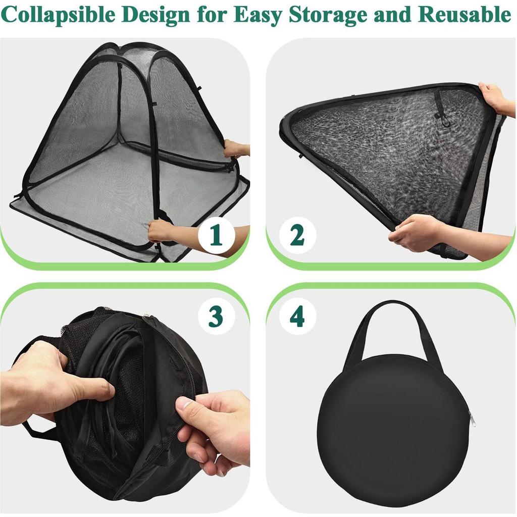 Plant Covers From Animals Pop Out Portable Cloth Protector Outdoor Plant Netting Guard Net For Outdoor Backyard Farm Patio
